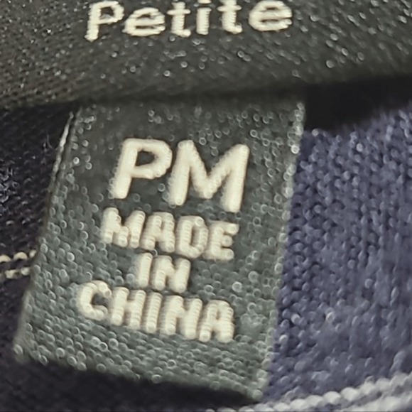 Bobeau Blue & White Short Sleeve Top - Picture 9 of 11